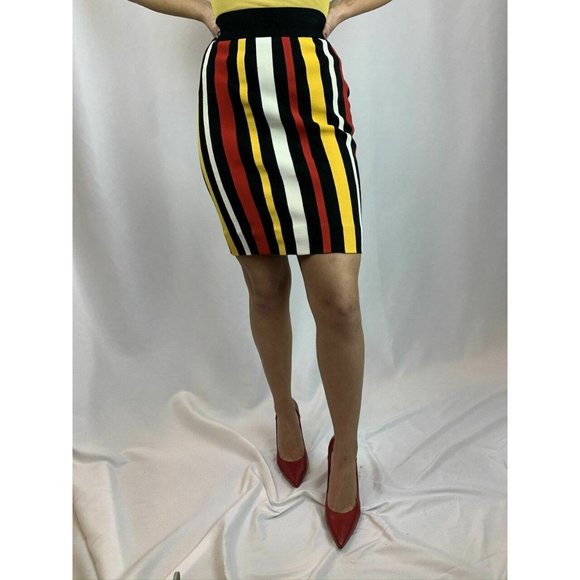 Moschino Cheap & Chic Striped Pencil Skirt - Picture 2 of 11